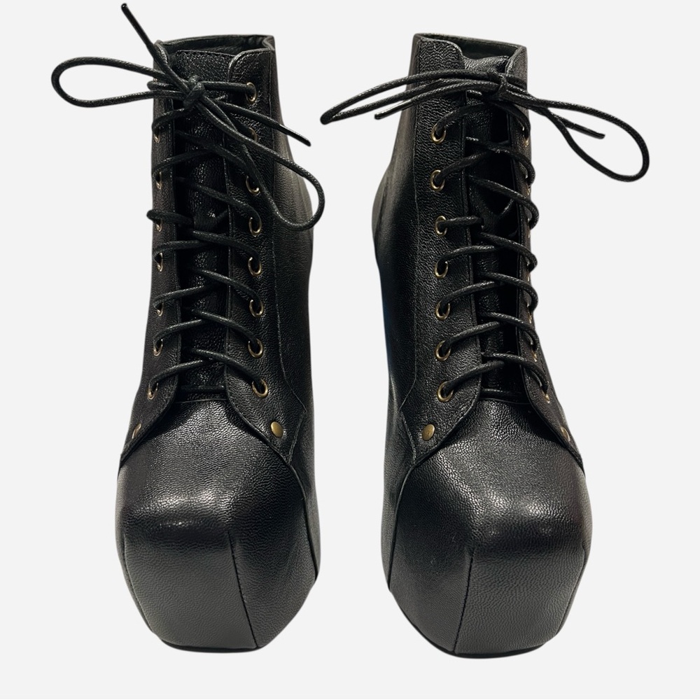 Jeffrey Campbell Black Lita Platform Boots - Picture 3 of 7